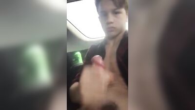 Car Handjob with Twink Cumshot: A Dirty Thrill!