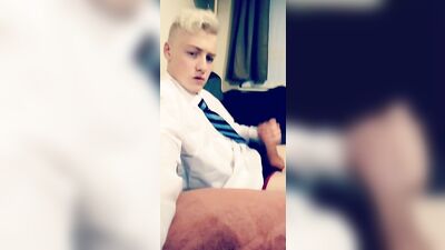 Young Bliss in School Uniform Cum Shots