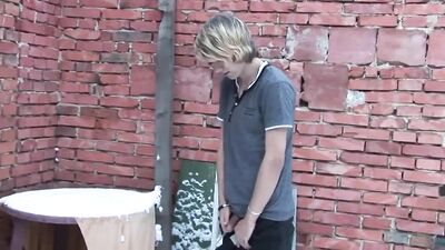 Behind the House: Pissing & Wanking Adventures with Blond Boys