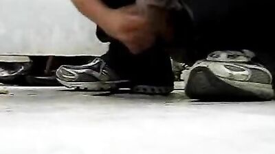 School Bathroom Web-Cam Gay Porn: Into the Wild!