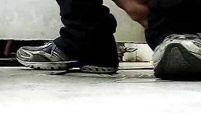 School Bathroom Web-Cam Gay Porn: Into the Wild!