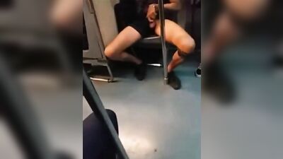 Subway Exhibitionist - Public Outside Voyeur!