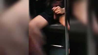 Subway Exhibitionist - Public Outside Voyeur!