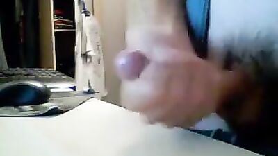 Swiss Twink Jizzes His Uncut Dick!
