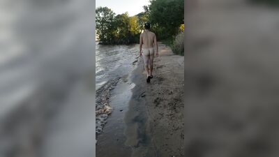 Naked at the lake - The Ultimate Voyeur Experience!