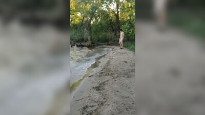 Naked at the lake - The Ultimate Voyeur Experience!