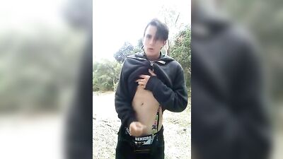 Outdoor Cumming Explosion - Young Boy XXX Video!