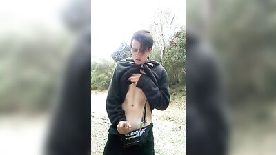 Outdoor Cumming Explosion - Young Boy XXX Video!