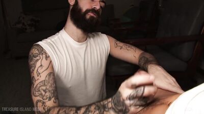 Shaved Head Doctor Gets Sucked by Mean Cocks in Big Oral Mix!