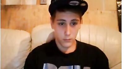 Small Handjob in the Sofa - A Gay Porn Video Featuring Hot Cum Shots and Solo Action