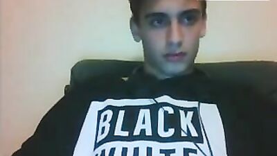 Black & White Teen Web-Cam Solo - Exposed Desires