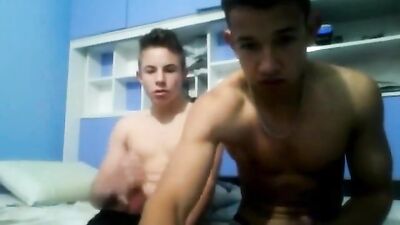Two Boyz Latinos Play on Cam: Cum Shots & Handjobs!
