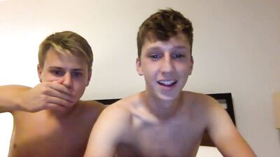 Cumming for Cute Lads - Amateur Blond Boys Handjob!