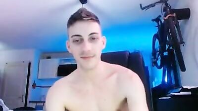 Big Dick Webcam Solo - Hardcore Wanking with Young Guy!
