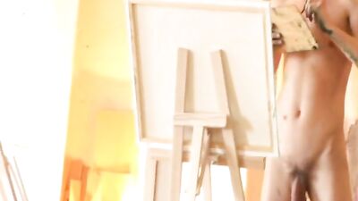 Art Class with Denis: Action Bareback Group Sex