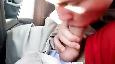 Gay Porn Adventure: Cock in the Car! Get Ready for Some Action Amateur Oral Fun!
