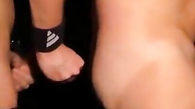 Threesome in Adidas - Action Packed!