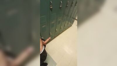 Jos Public Outdoor Adventure: Big Cocks in the School Hallway!