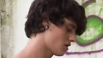 Twink Swallows Two Friends Spunk: Outdoor Threesome!