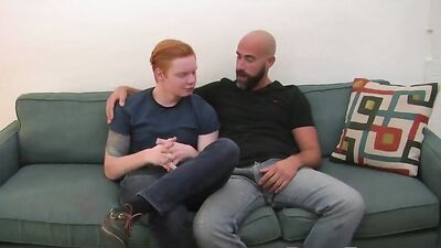 Helping Ginger Boy Bareback in Action