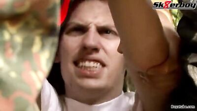 Gay Military Foot Fetish Twink!