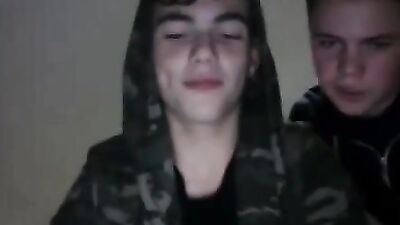 Two Boyfriends Cumshot Handjob: Under the Duvet Exposure!