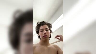 Latino Fury! Teen Shower Webcam Surprise!