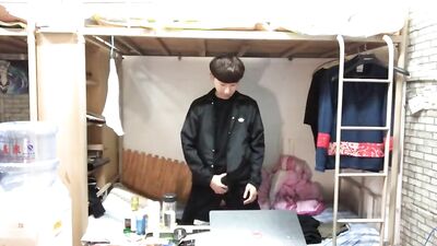 Asian Teen Webcam Fun - Exploring His Manhood!