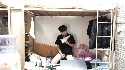 Asian Teen Webcam Fun - Exploring His Manhood!