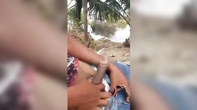 Black Dick Beauty with Big Black Cocks Outside