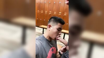 Asian Cutie Sucks: First Time Oral Fun!