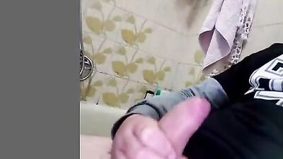 Toilet Hairy Wank Web-Cam Solo Voyeur: A Gay Porn Video Full Of Excitement!