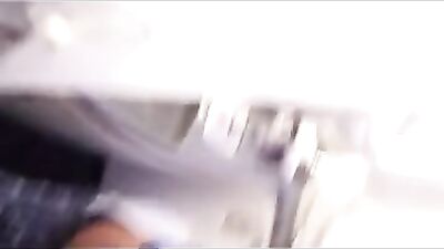 Mile High Club: Solo Self-Made Bust in Airplane Bathroom