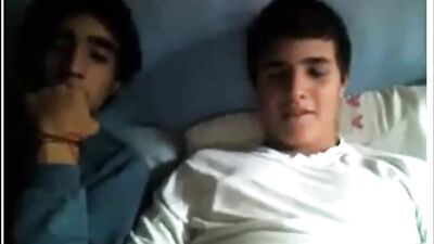 Gay Friends Wank Fest in Bed