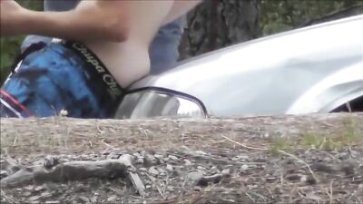 Public Outdoor Web-Cam Exposure - Got Limp Dick