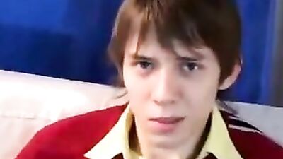 Gay Russian Exhibitionist Cumming on His Own