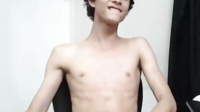 Young Busty Twink Cums on Web-Cam!