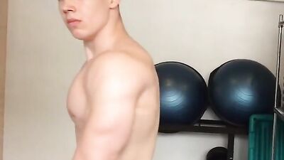 Young Muscle Flexers - A Short Clip to Heat Up Your Day!