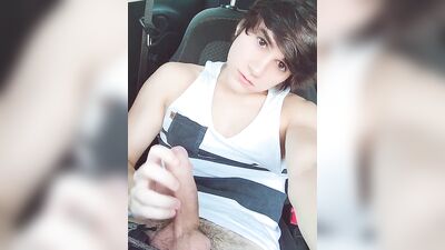 Cum Shots Web-Cam: Road Head with Cute Twink!