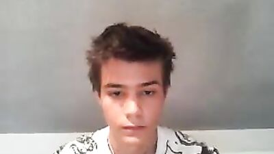 Hot and Beautiful Boy Wanks in Bed - Cum Shots Handjob Solo!