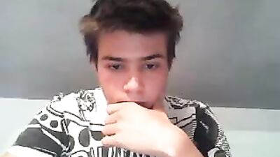 Hot and Beautiful Boy Wanks in Bed - Cum Shots Handjob Solo!