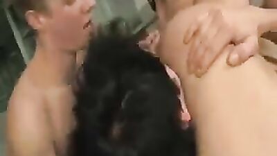 Three Boys in the Kitchen: Raw Group Sex!