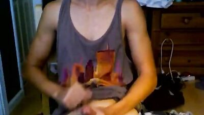 Lean Asian Boy Cums Hard on Webcam!