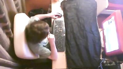 Cum Shots Solo Voyeur: Spycam from above!