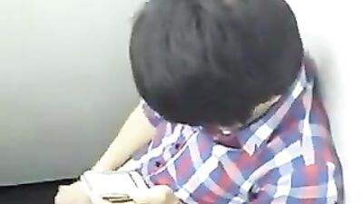 Asian Teen Exposed: Wanking in School Toilets - Gay Porn Video