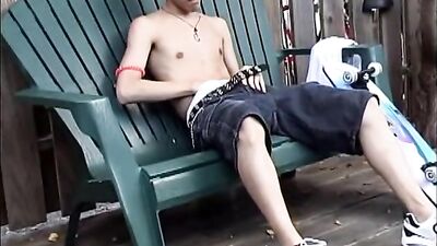 Outside Wanking Returns - Blond Boys Public Outside Solo