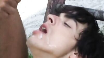 Young Man Eats on the Lawn - A Gay Porn Video with Action, Cum Shots and Fun