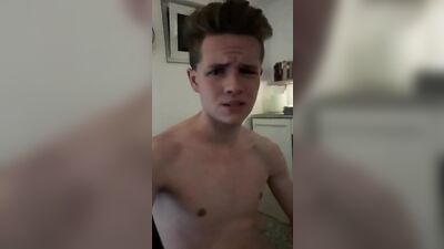 Hot Boy Moans & Wanks Again in New Gay Porn Video!