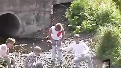 Raw Manhood: De Biman Group Sex 075 - Action Cum Shots