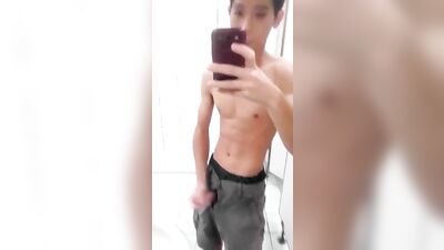 Asian Teen Bathroom Wank 2: The Sequel